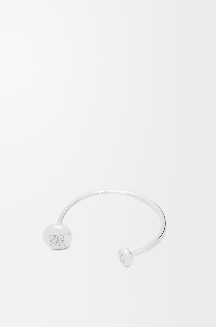 LOEWE Anagram Pebble cuff in sterling silver Silver