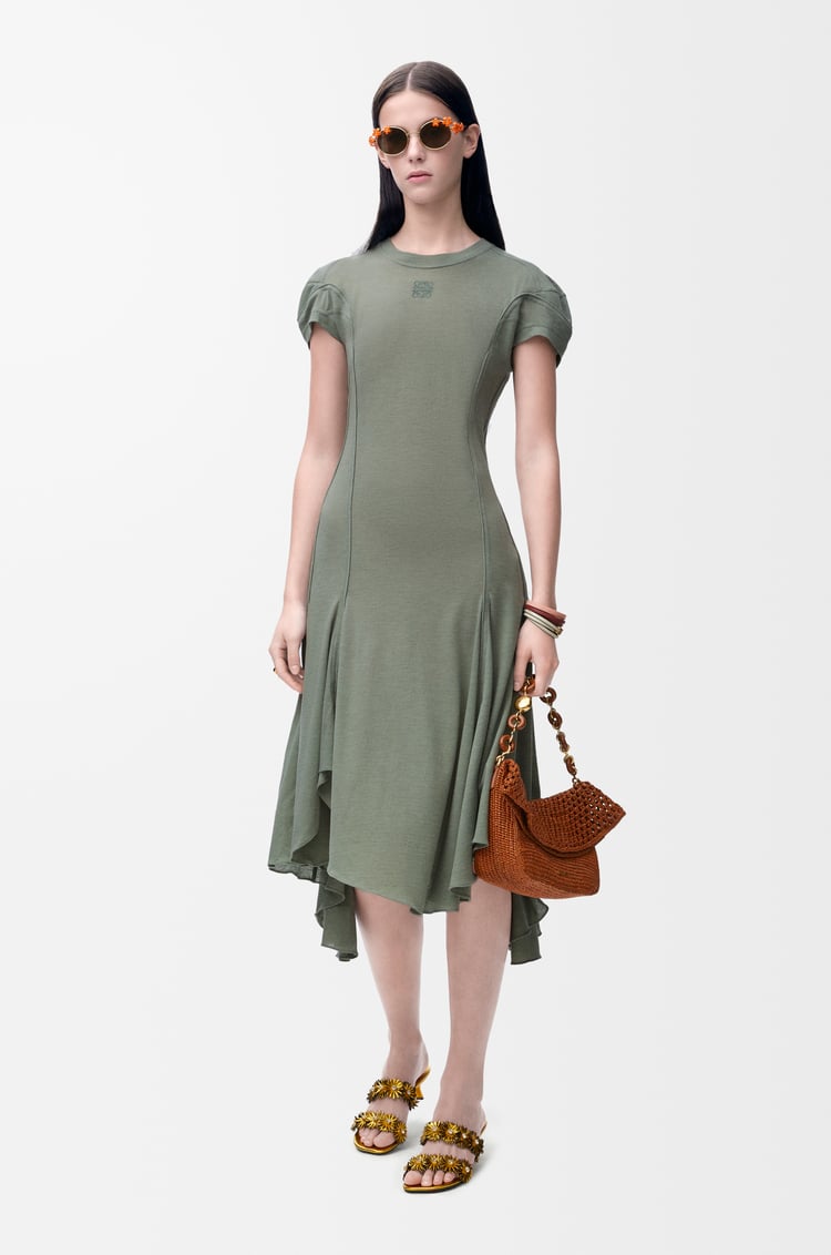 LOEWE Dress in cotton blend Sage