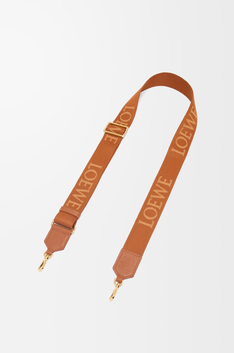 LOEWE LOEWE ウェビング ストラップ（ウール&カーフ） タン
