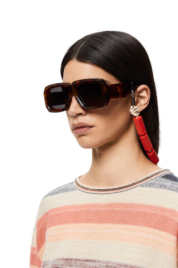 LOEWE Sunglasses strap in foam and cord Red