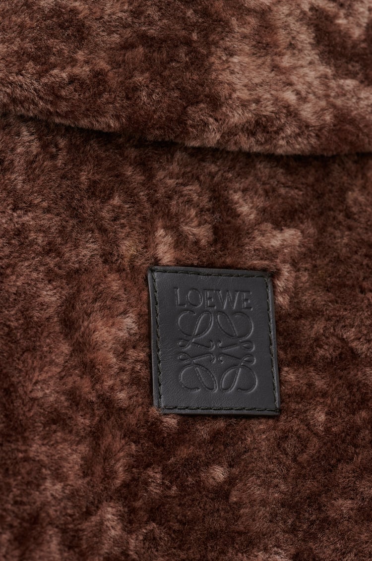 LOEWE Jacket in shearling Cognac/Multicolor