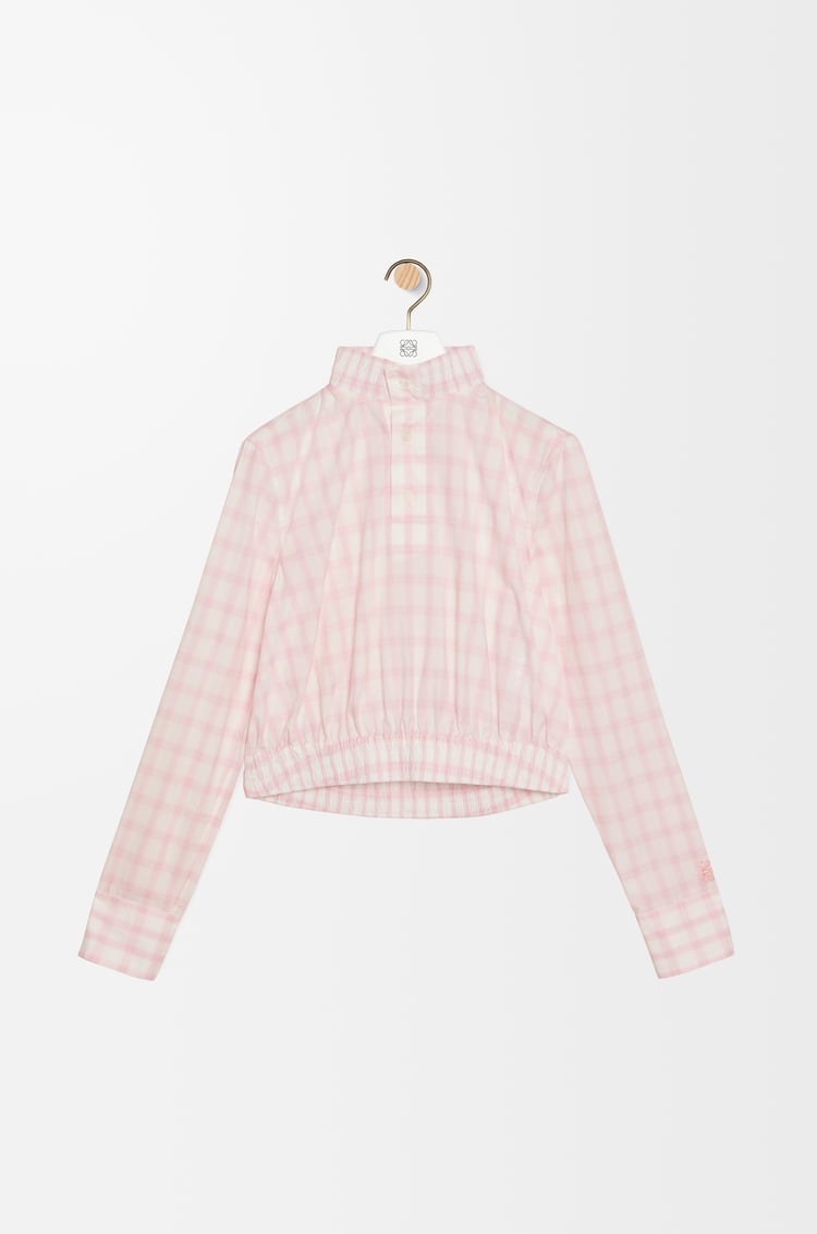 LOEWE Blouse in cotton White/Pink