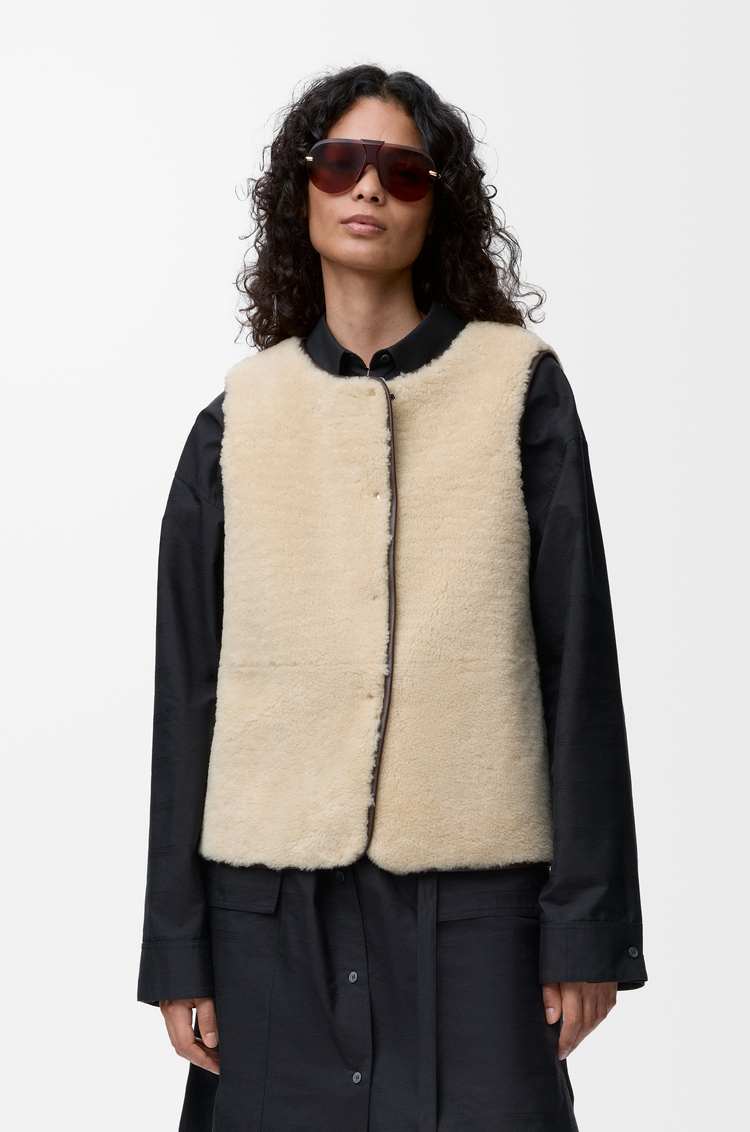 LOEWE パファー（シアリング&コットンブレンド） ブラック