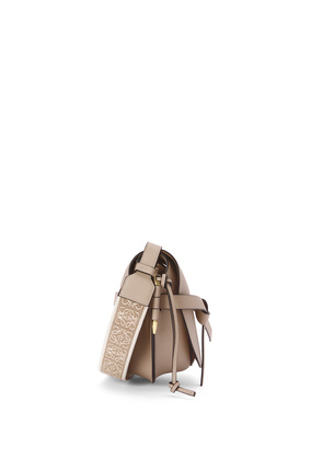 LOEWE Small Gate bag in soft calfskin and jacquard Sand plp_rd