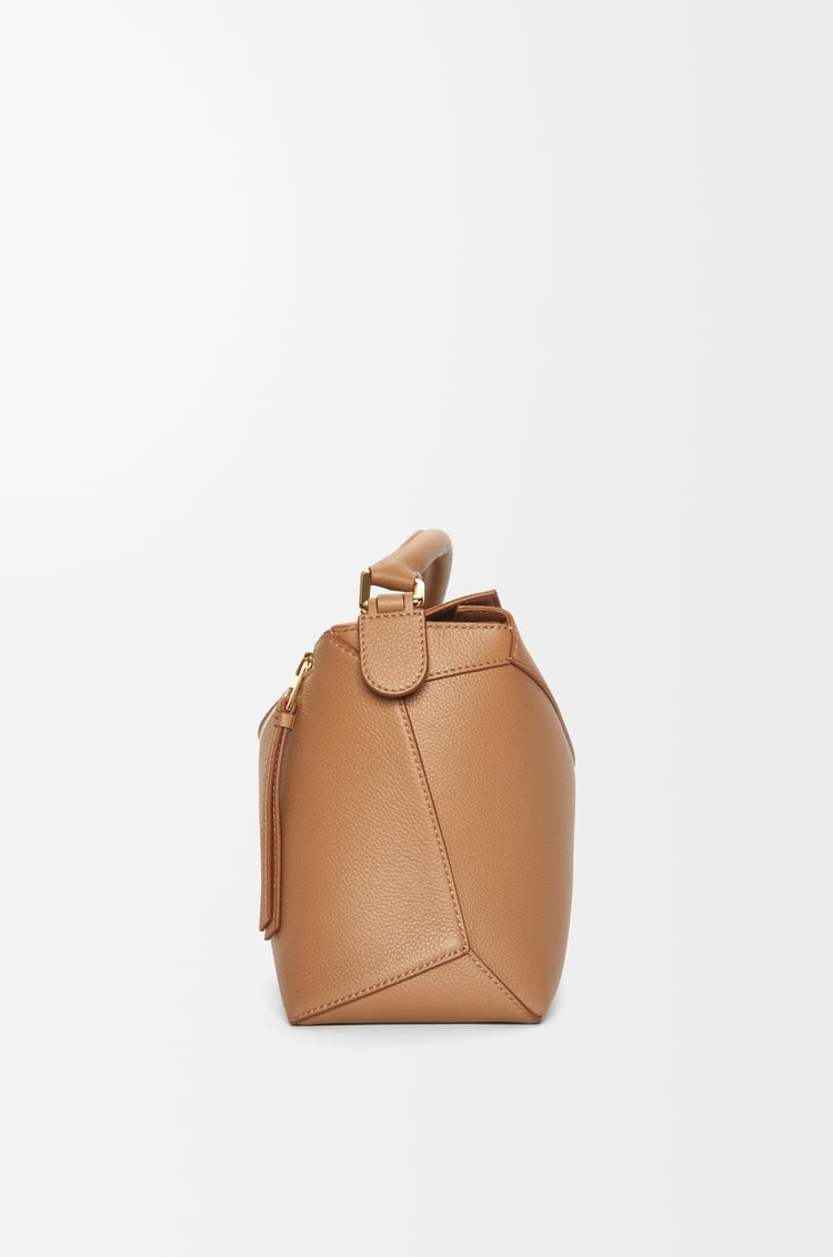LOEWE Medium Puzzle Edge bag in soft grained calfskin Toffee