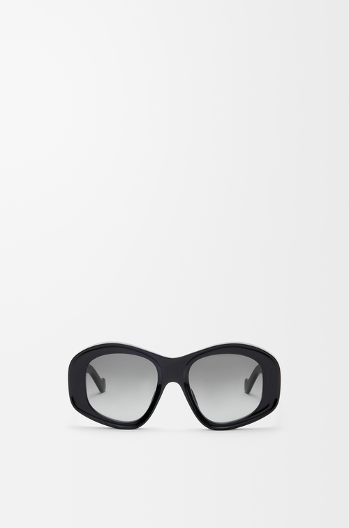 LOEWE 斜面五角形太陽眼鏡 黑色