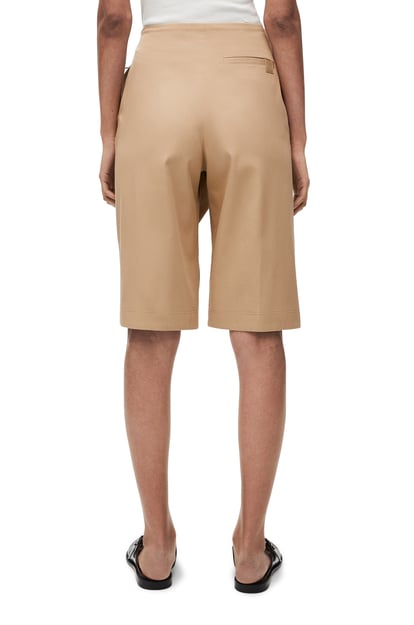 LOEWE Pin shorts in cotton Kraft Beige plp_rd