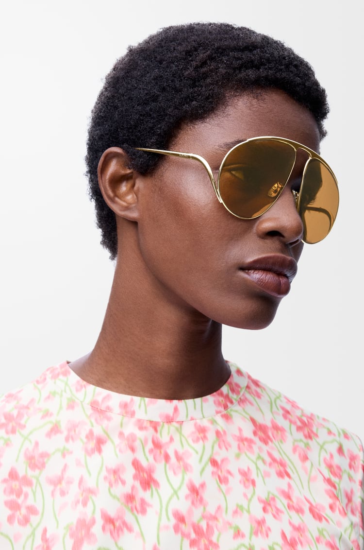 LOEWE Hillock 太陽眼鏡 金色