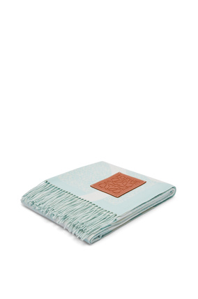 LOEWE Anagram blanket in wool Pale Celadon Glaze