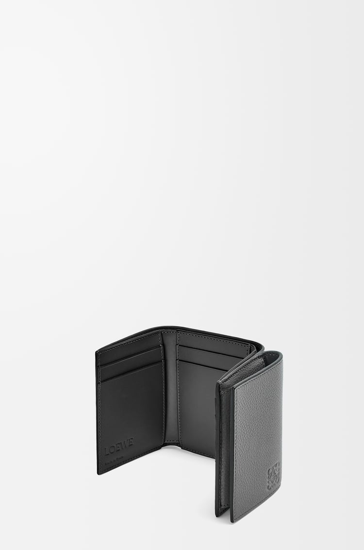 LOEWE Cartera con tres pliegues en piel de ternera Antracita