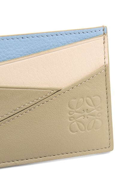 LOEWE Puzzle plain cardholder in classic calfskin Dusty Blue/Sage Green/Angora plp_rd