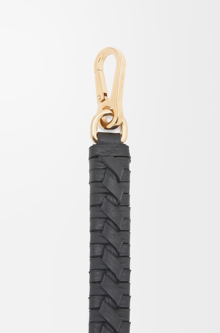 LOEWE Woven spiral strap in classic calfskin Black