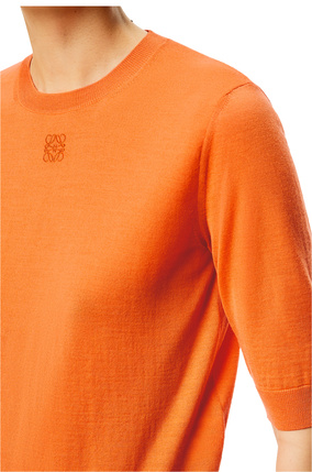 LOEWE Anagram cropped sweater in wool Orange plp_rd