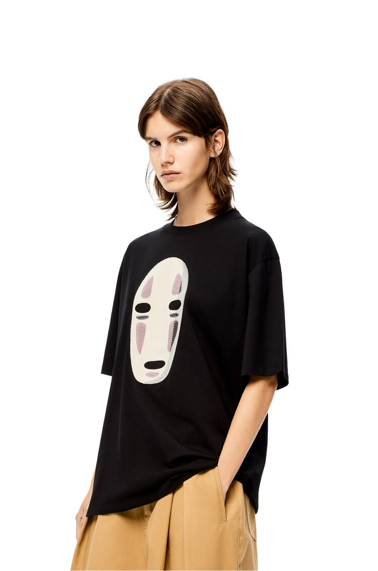 LOEWE Camiseta Kaonashi en algodón con bordado Negro/Multicolor pdp_rd
