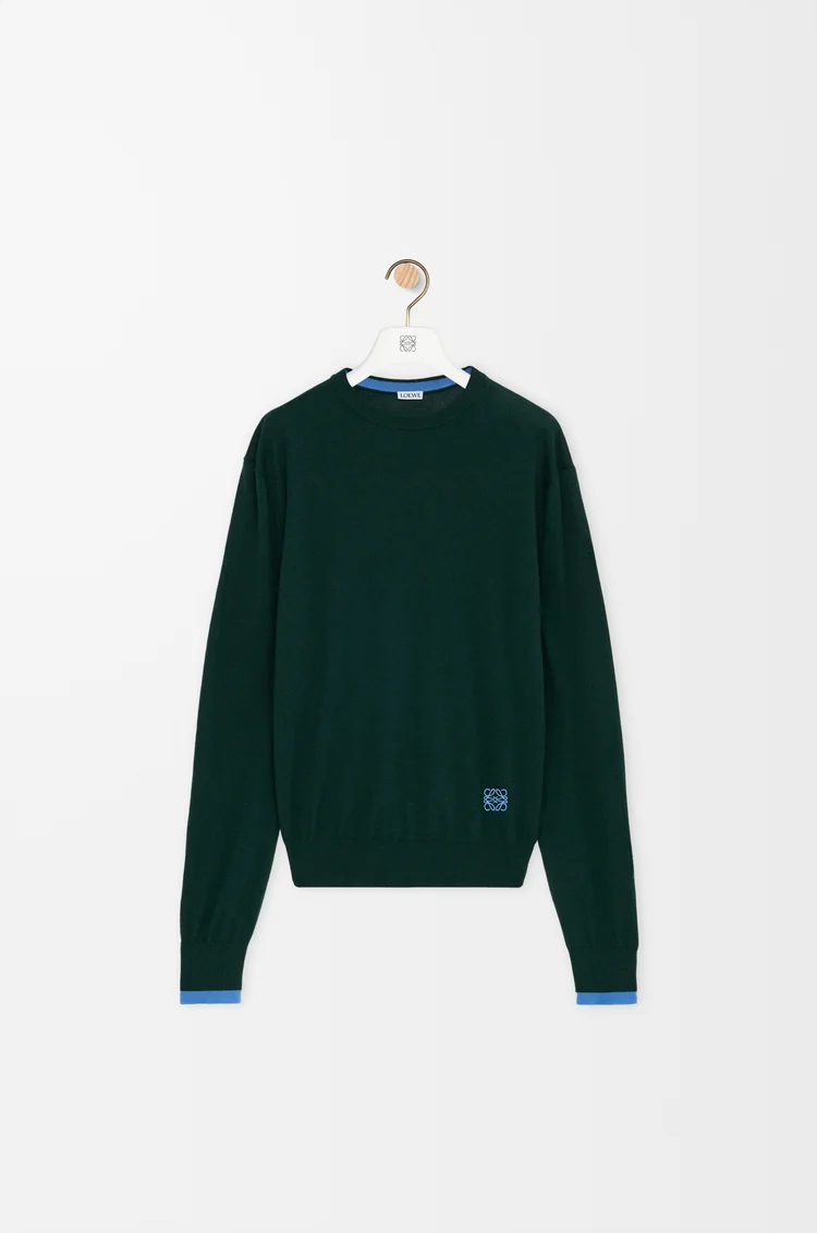 LOEWE セーター（ウール） グリーン/ブルー