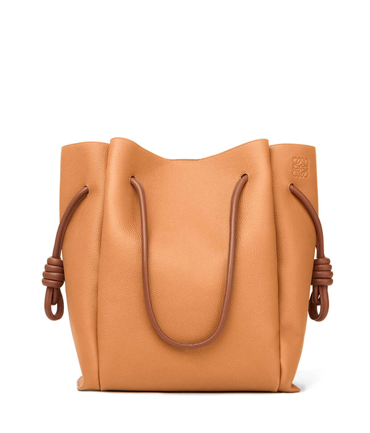 Flamenco Knot Tote Bag Light Caramel/Tan LOEWE