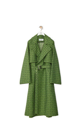 LOEWE Coat in Anagram jacquard Black/Green plp_rd
