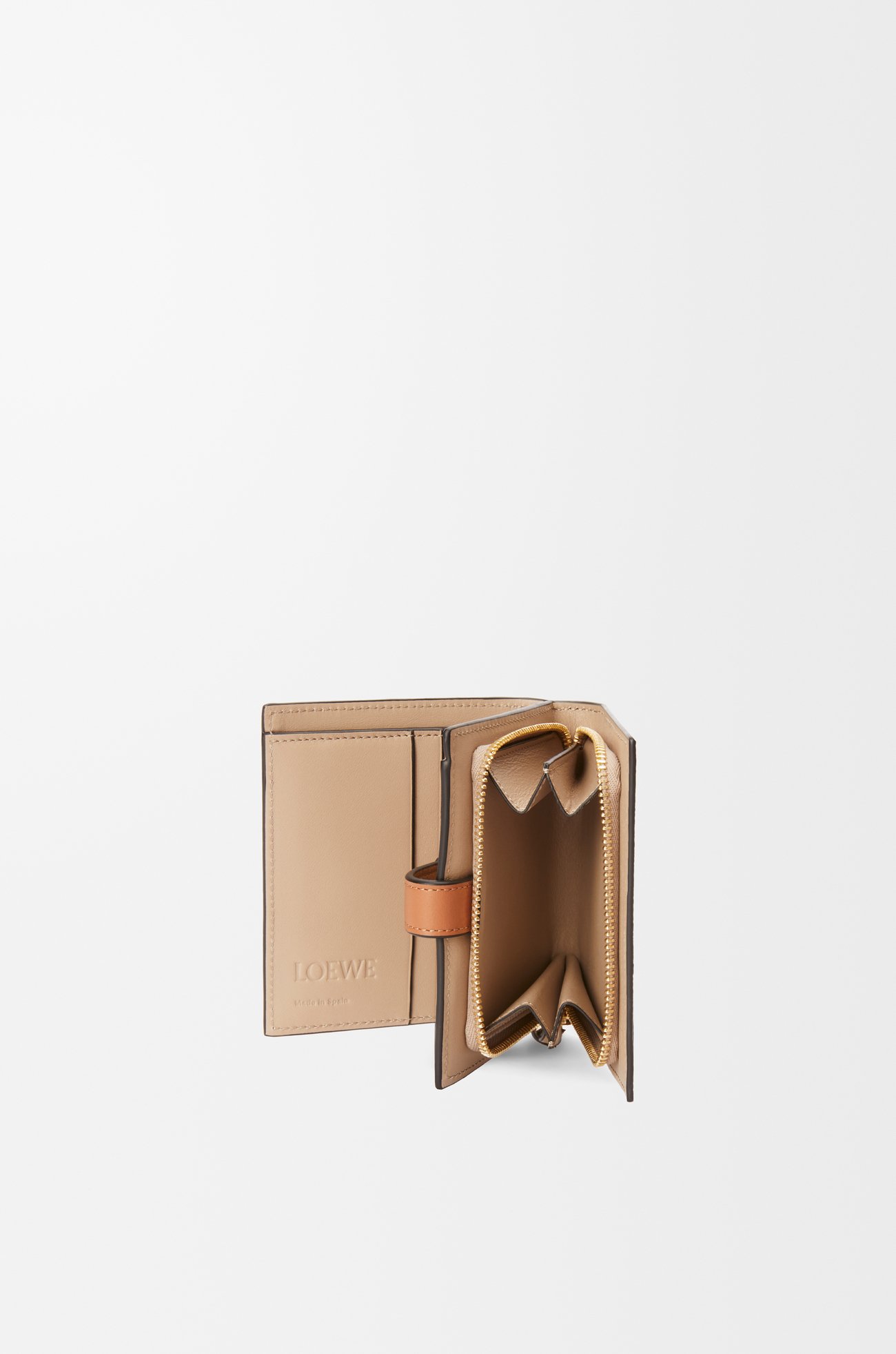 LOEWE Compact zip wallet in soft grained calfskin Toffee/Tan plp_rd