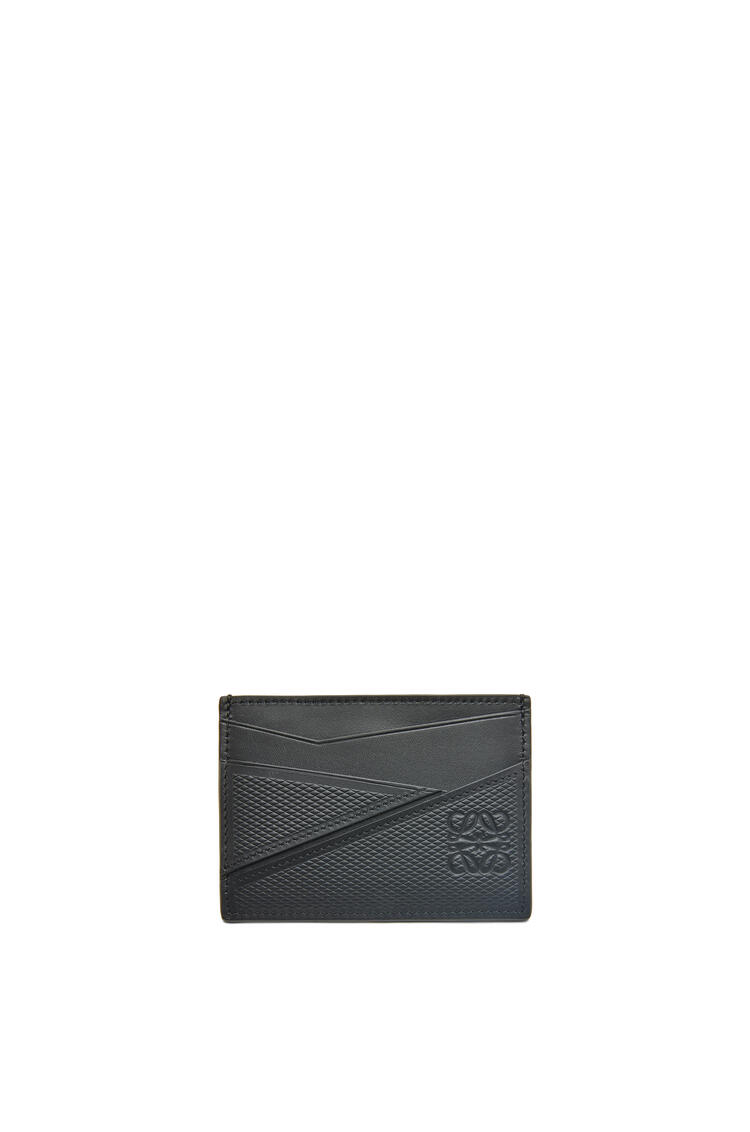 LOEWE パズル プレーン カードホルダー (ダイヤモンドカーフ) ブラック