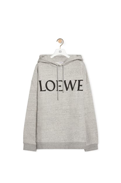 LOEWE Oversized hoodie in cotton Grey Melange
