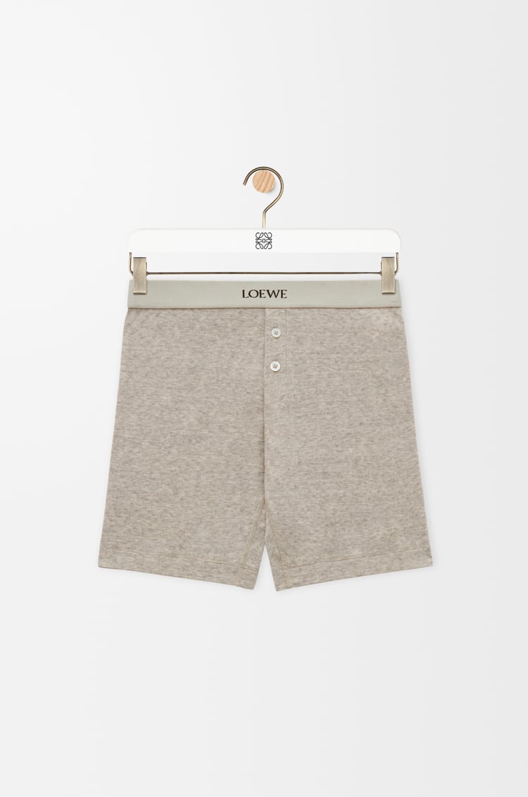 LOEWE Shorts in cotton and wool Beige