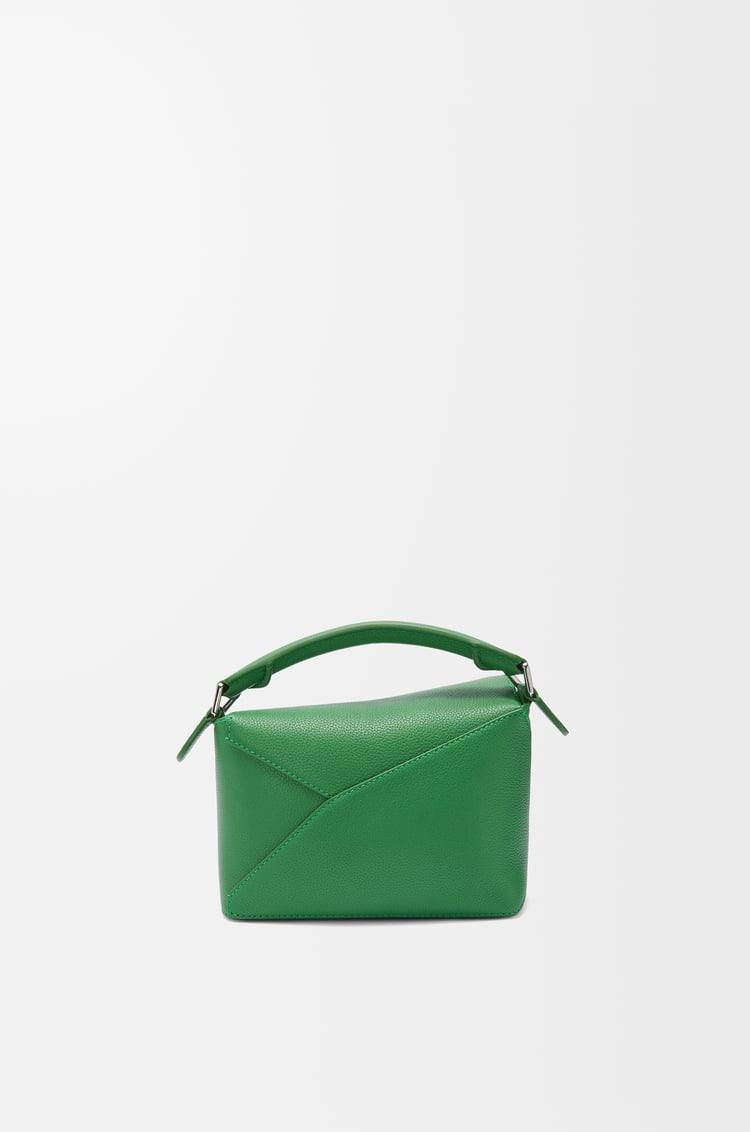 LOEWE パズルバッグ ミニ（ソフトグレインカーフ） トロピカルグリーン