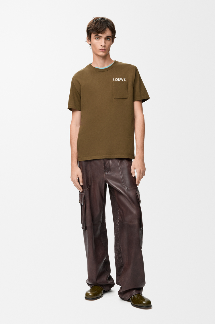 LOEWE T-shirt décontracté en coton Vert Kaki