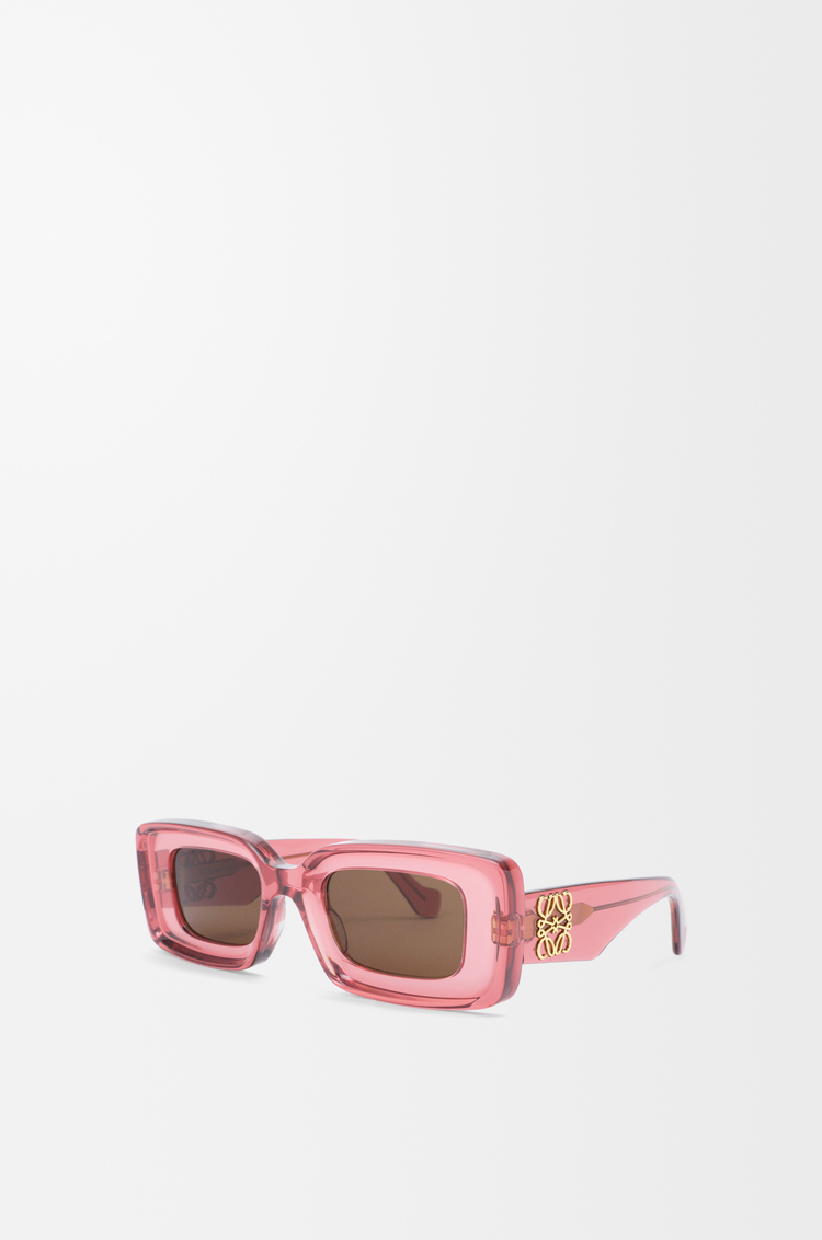LOEWE Gafas de sol Rectangular Coral Transparente