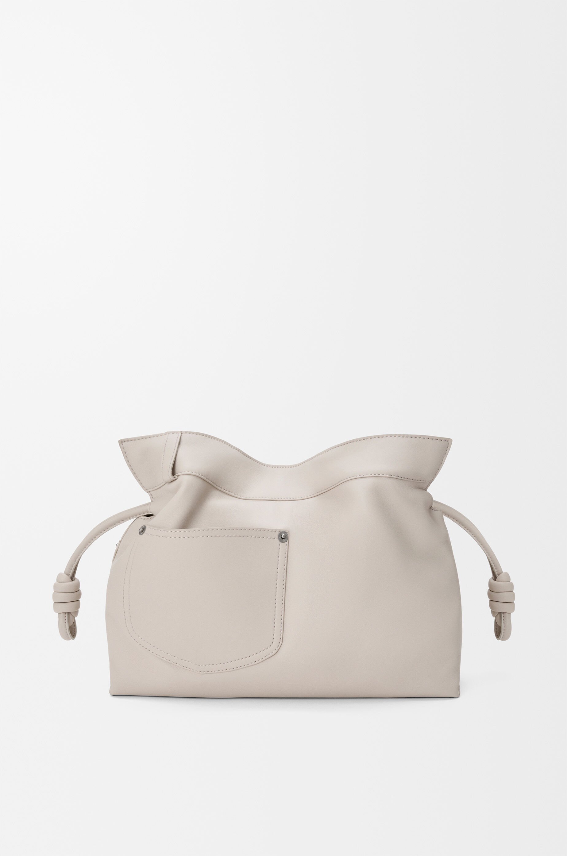 LOEWE フラメンコ パンタ フラメンコクラッチ ミディアム（シャイニーカーフ） グレー