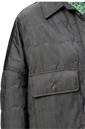 LOEWE 寬鬆棉質絎縫外套 靛藍 plp_rd