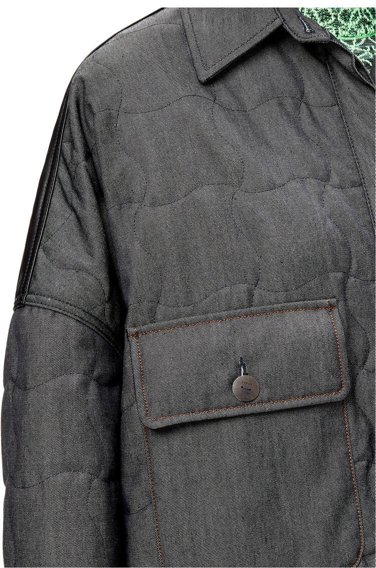 LOEWE 寬鬆棉質絎縫外套 靛藍 pdp_rd