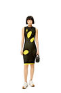 LOEWE Cut-out dress in viscose Black/Yellow pdp_rd