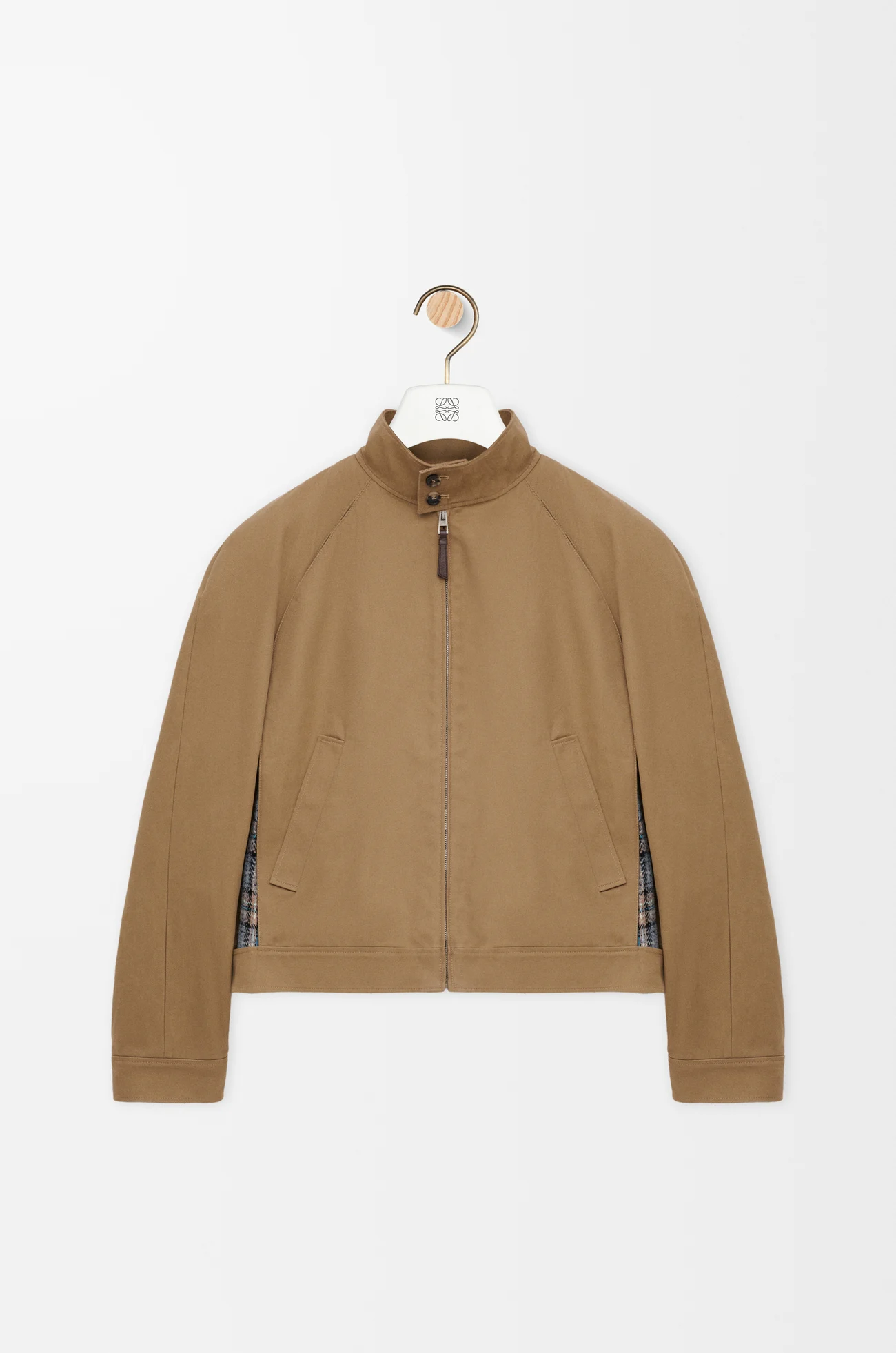LOEWE Zip-up jacket in cotton Beige