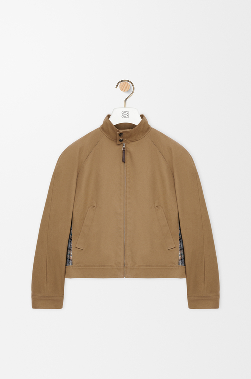 LOEWE Giacca con zip in cotone Beige