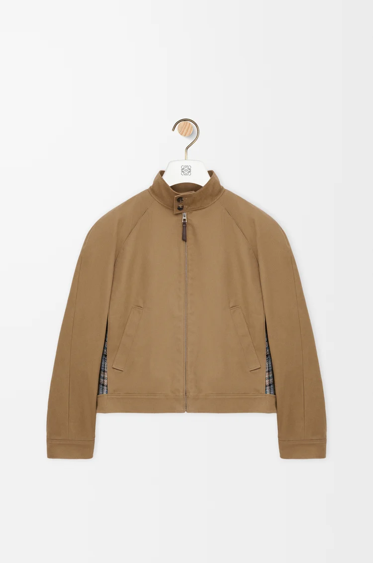 LOEWE Zip-up jacket in cotton Beige