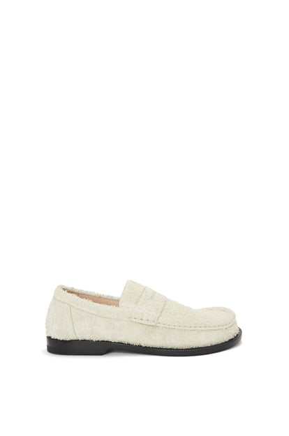 LOEWE Campo loafer in brushed suede Canvas
