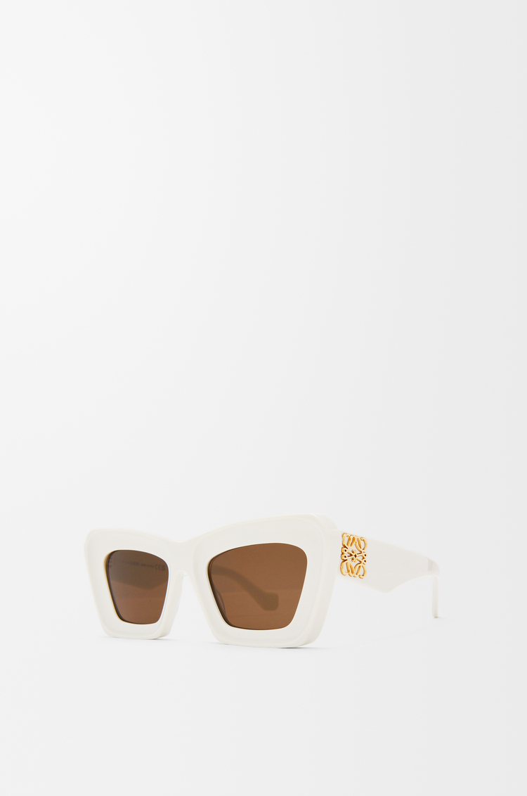 LOEWE Beveled Cateye sunglasses White/Ivory