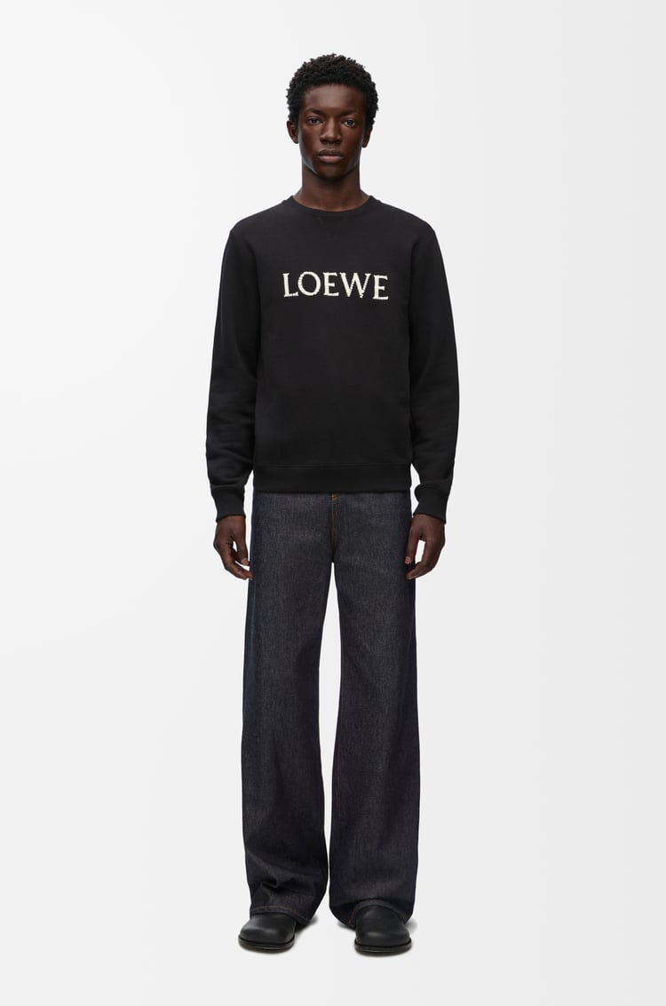 LOEWE Regular fit sweatshirt in cotton Black