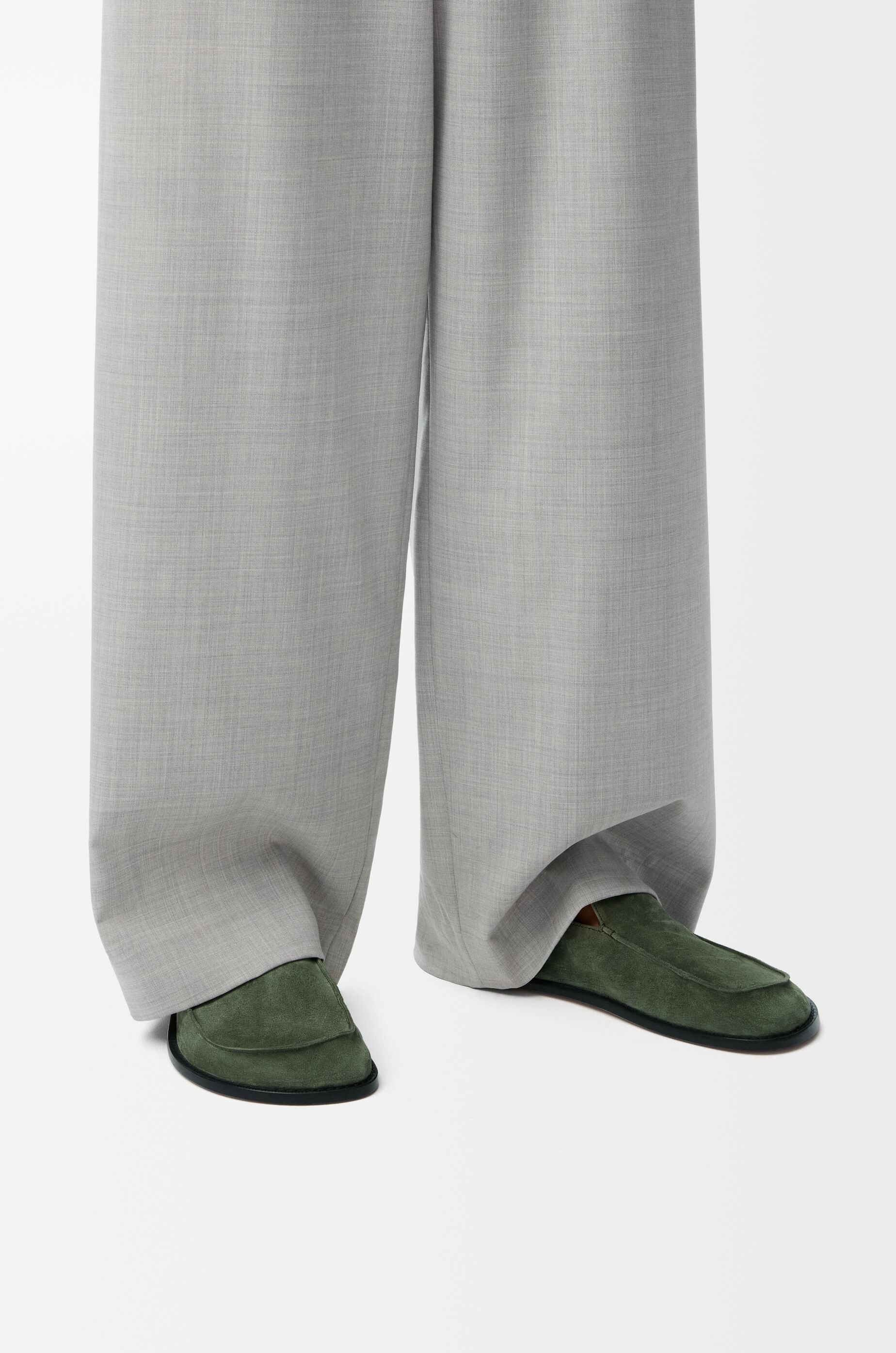 フレックス ローファー（スエード） グリーン - LOEWE