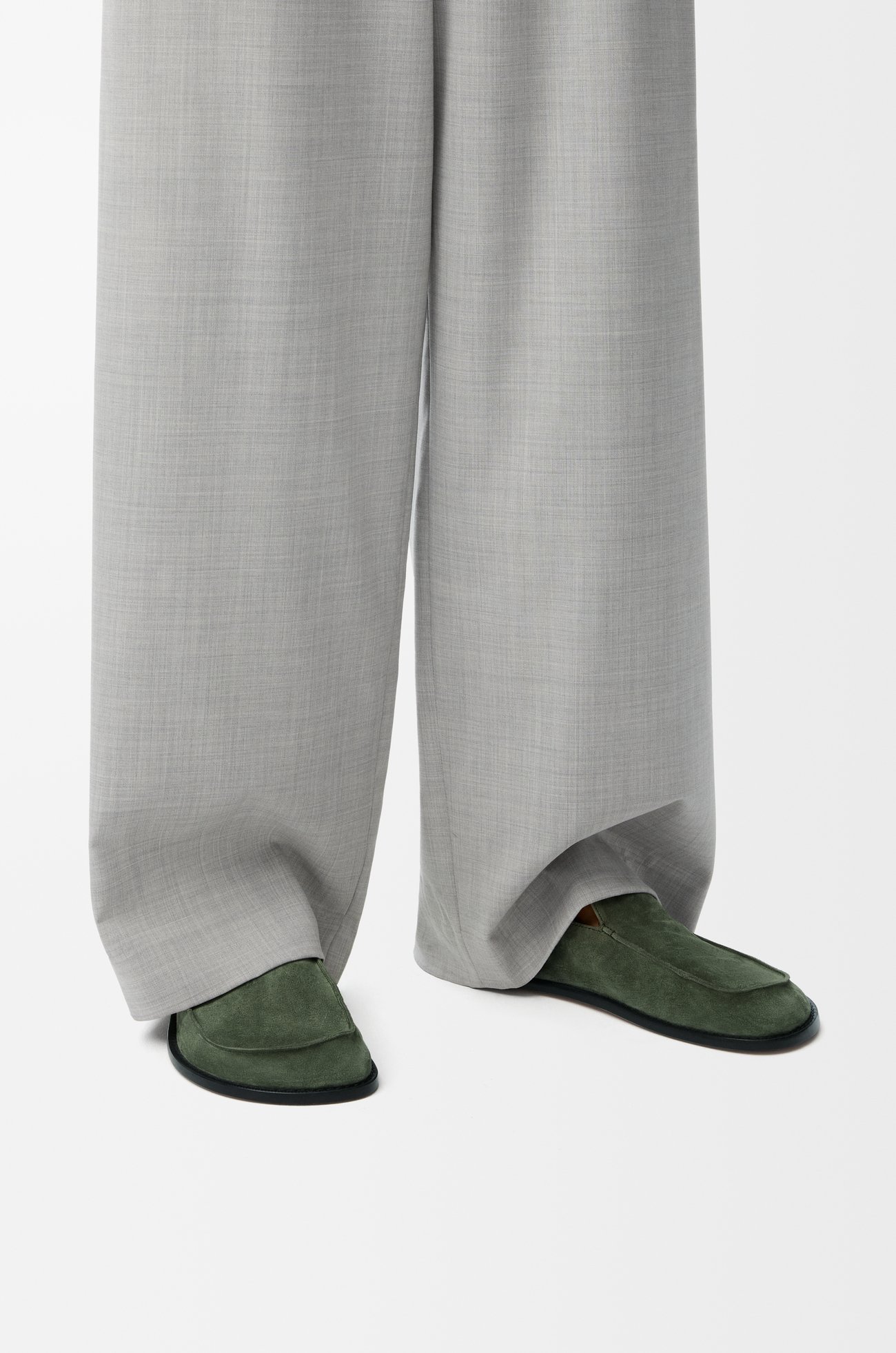 LOEWE Flex loafer in suede Sage
