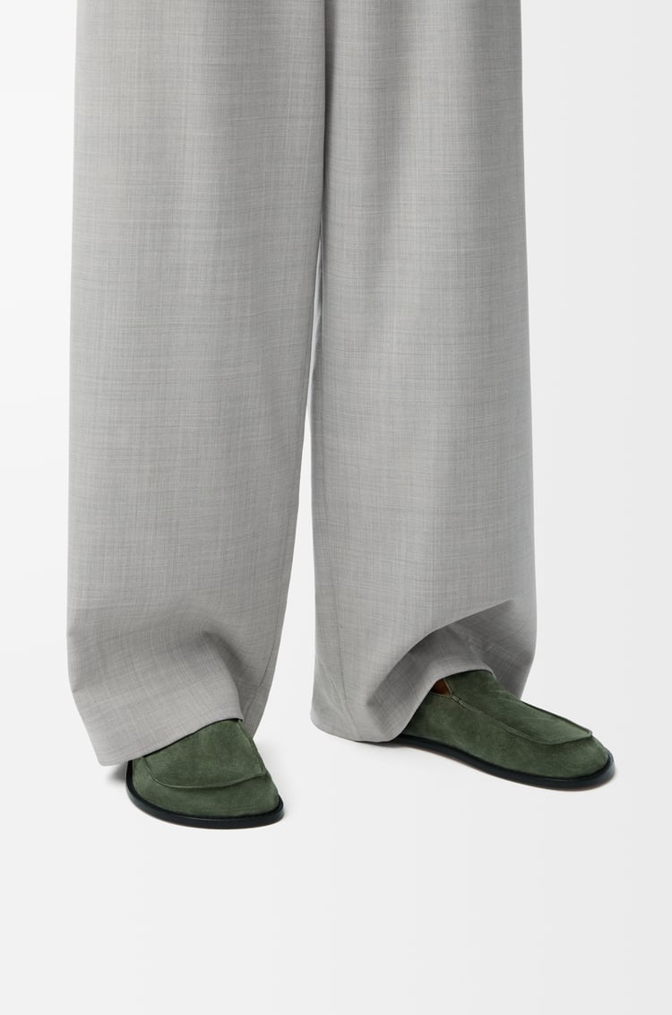 LOEWE Flex loafer in suede Sage