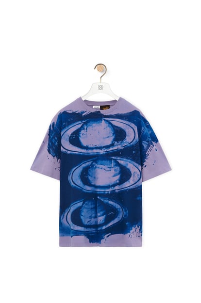 LOEWE Camiseta de corte holgado en algodón Morado/Multicolor plp_rd