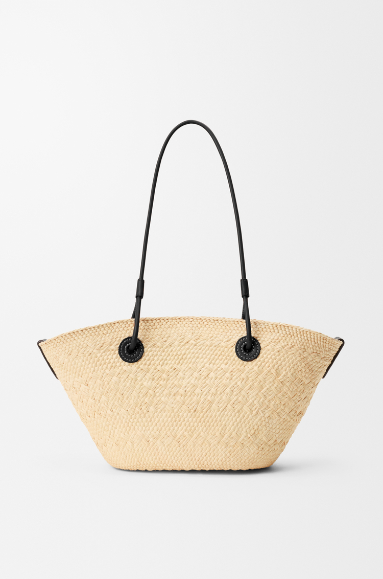 LOEWE アナグラム バスケットバッグ スモール（イラカヤシ&カーフ） ナチュラル/ブラック