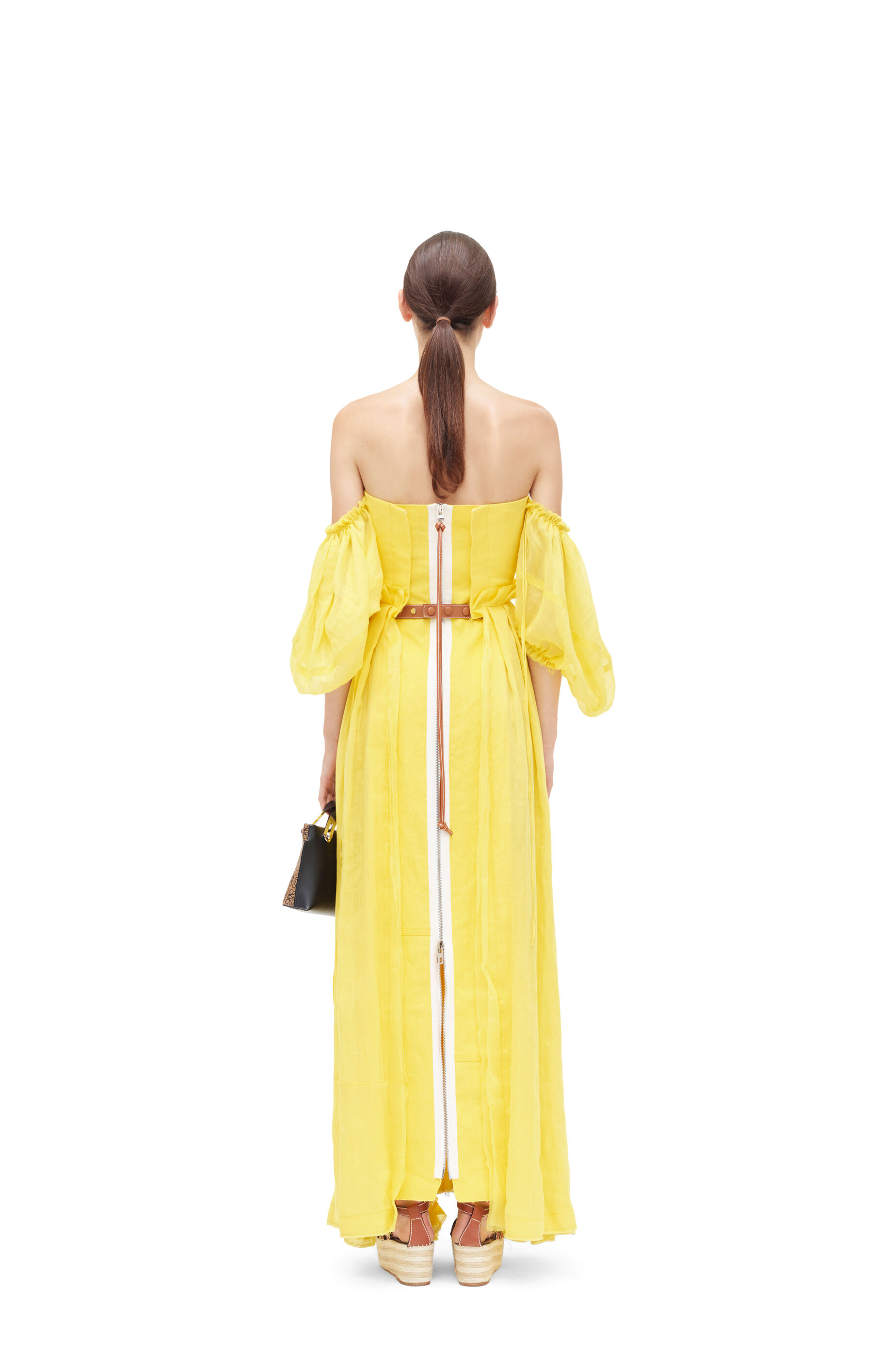 LOEWE OFF SHOULDER BALL GOWN Yellow