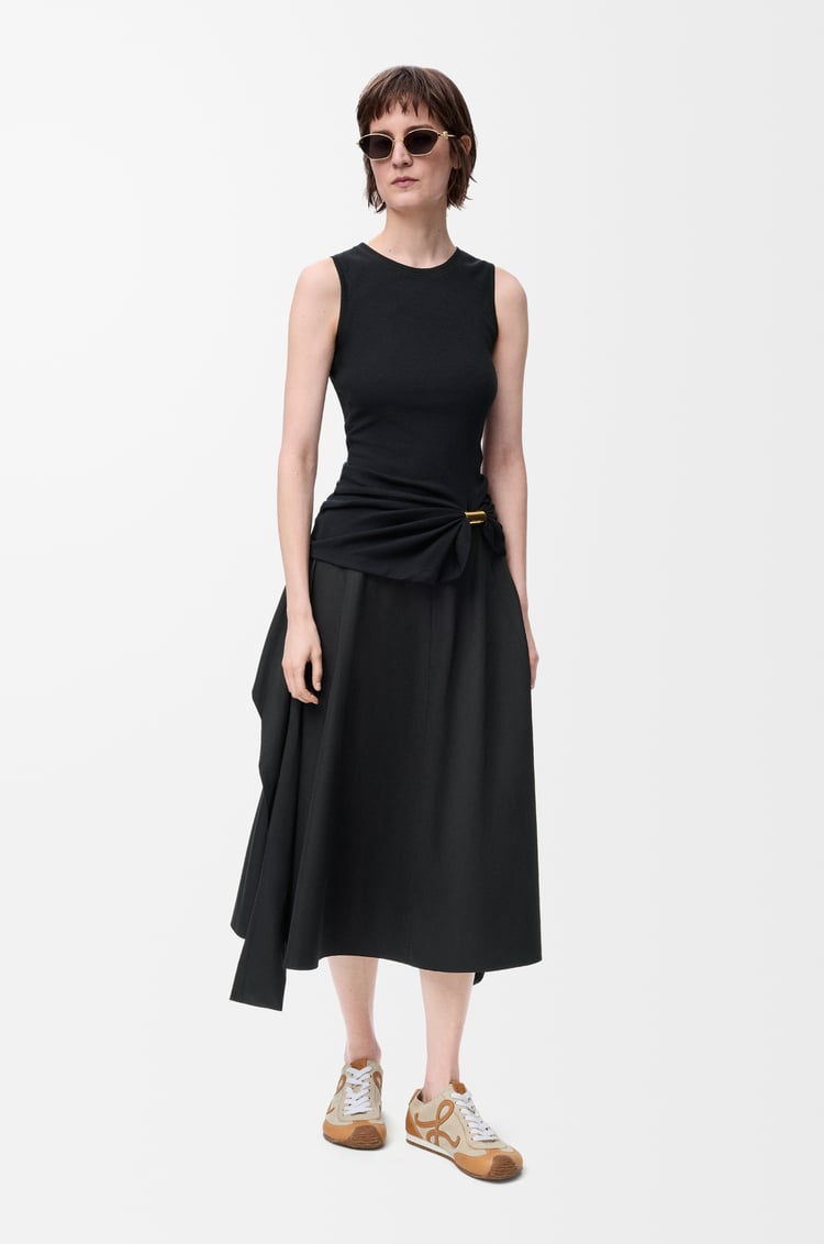LOEWE Gonna a portafoglio in cotone Nero
