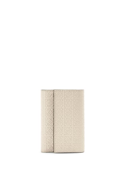 LOEWE Repeat small vertical wallet in embossed silk calfskin Light Oat plp_rd