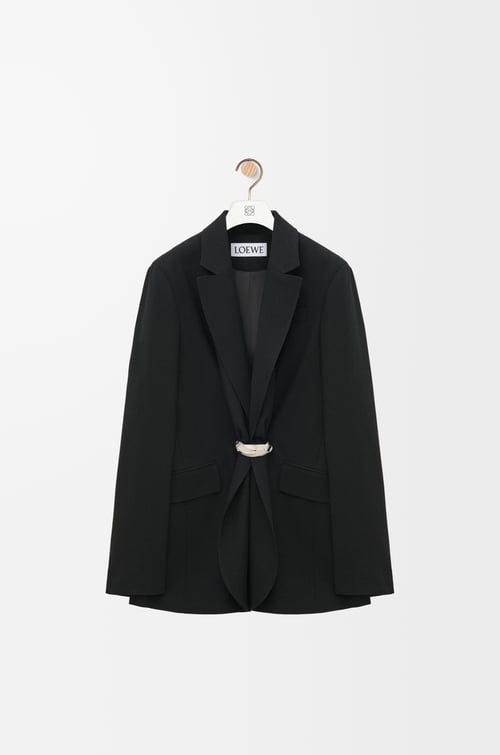 LOEWE Tailored jacket in wool Black plp_rd