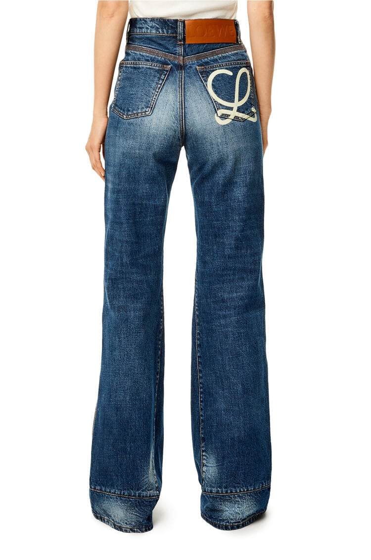 LOEWE Logo jeans in denim Washed Denim