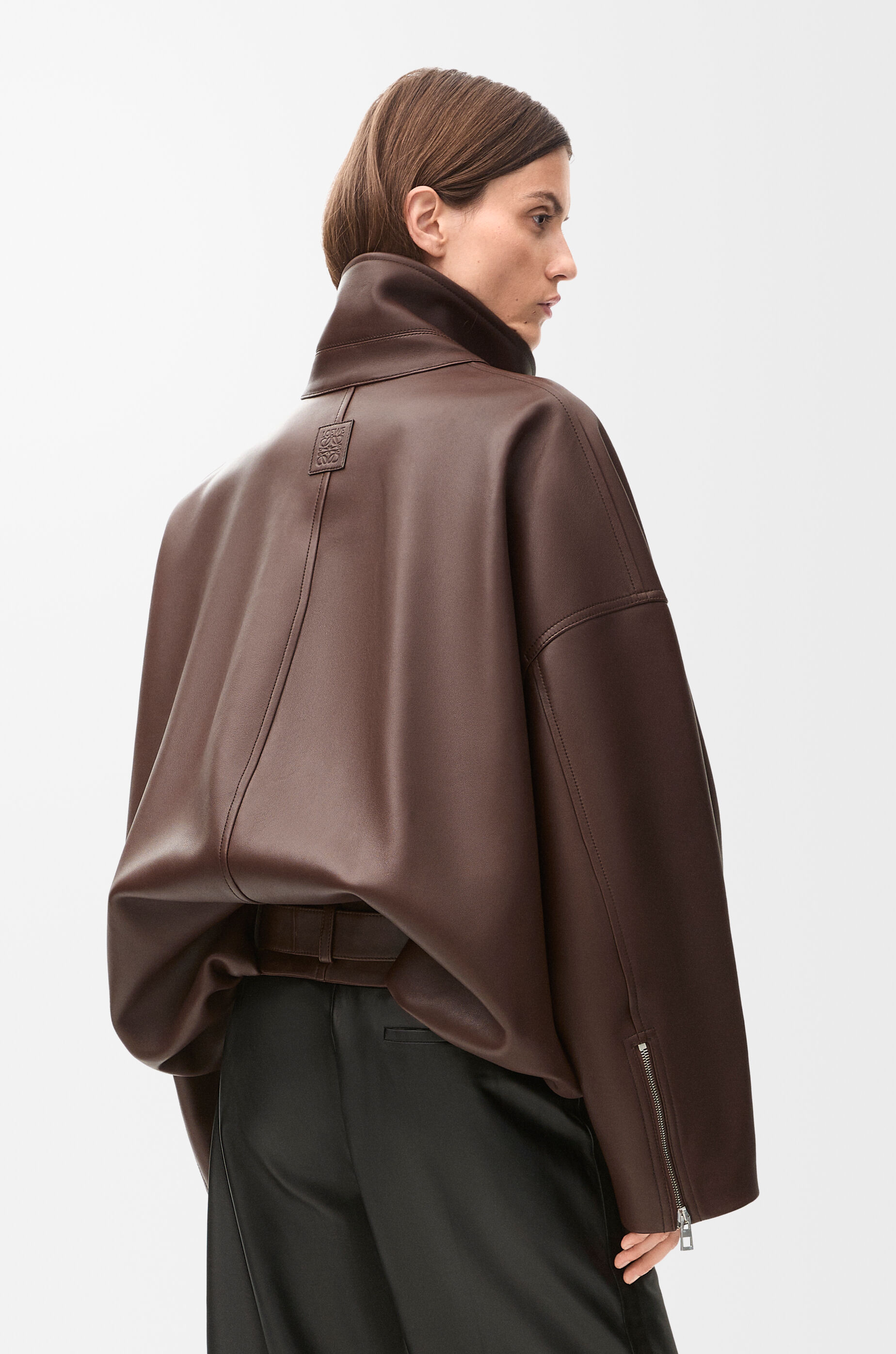 Balloon jacket in nappa lambskin Brown - LOEWE