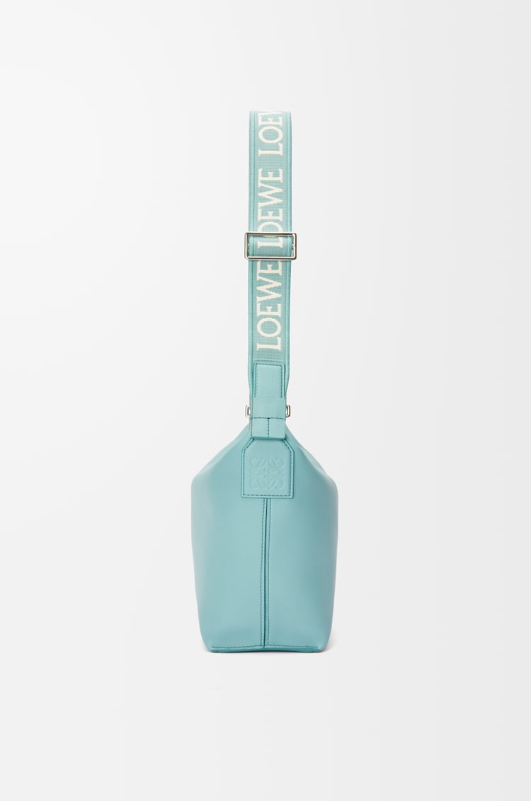 LOEWE Bolso bandolera Cubi pequeño en piel de ternera y jacquard Agua